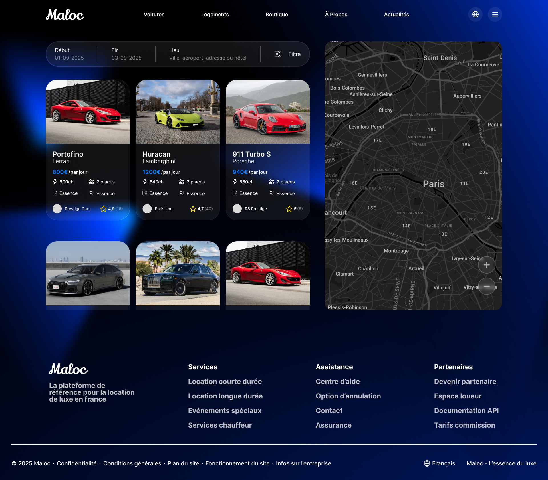 Catalogue véhicules